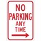 Brady No Parking Sign, 18"H, 12"W, Aluminum, 113305 113305 - alternate 1